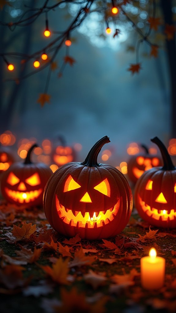 charming carved pumpkin glow