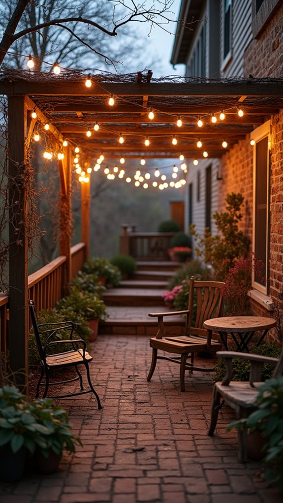 whimsical indoor string lighting