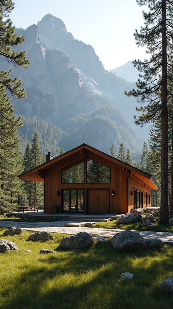 modern farmhouse with textures