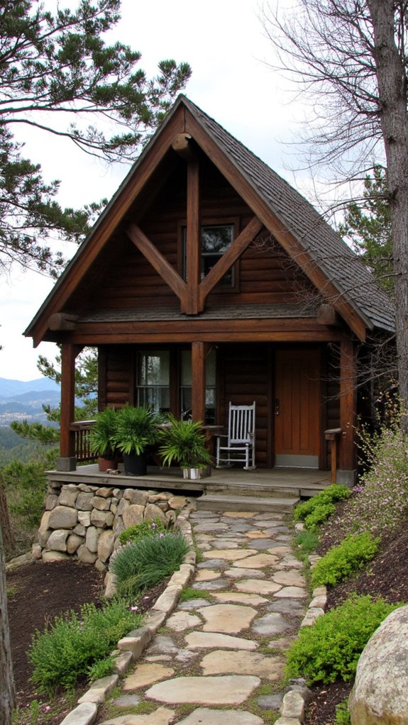 cozy a frame wooden retreat