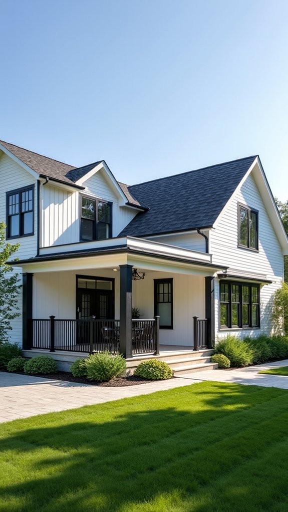 modern farmhouse aesthetic contrast