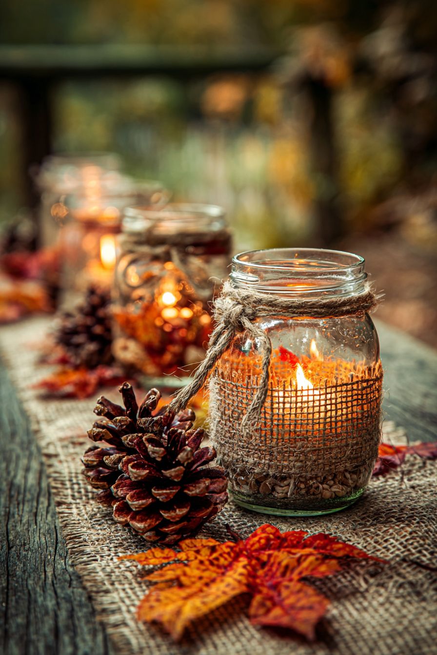 Transform Mason Jars into Rustic Lanterns