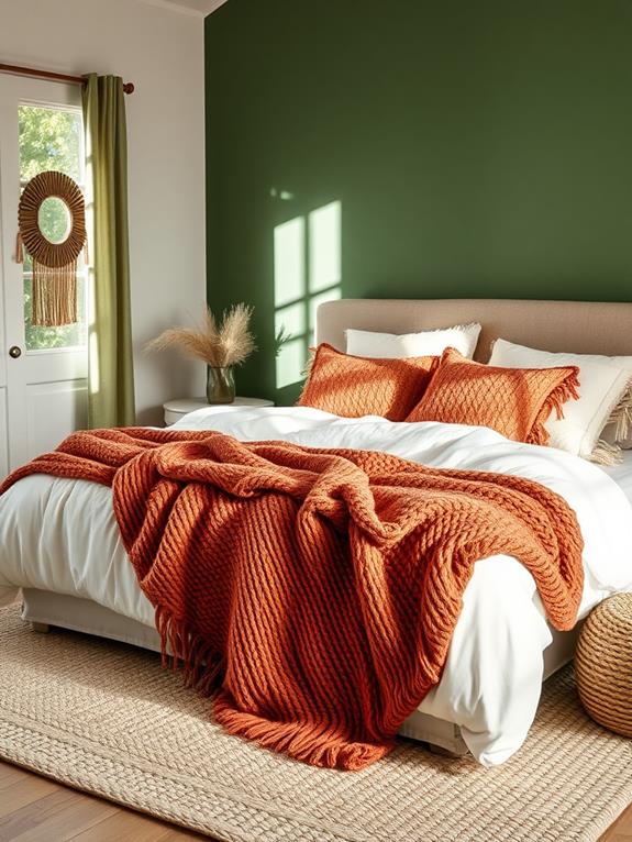 bold terracotta statement walls