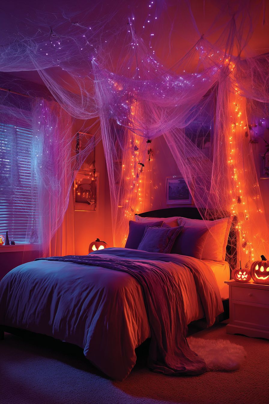 Add Spooky Halloween String Lights