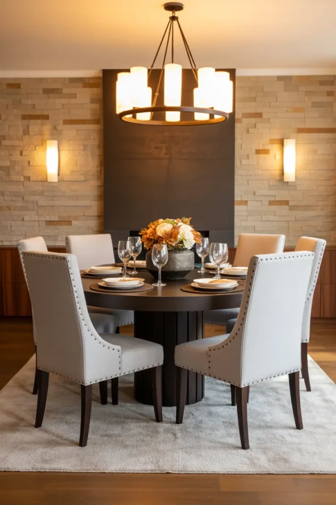 Elegant Open Plan Living and Dining with Warmth