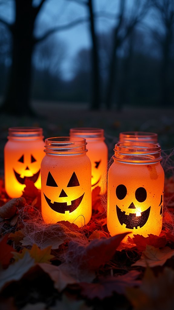 haunting mason jar lanterns