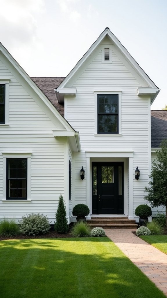 warm inviting farmhouse exterior