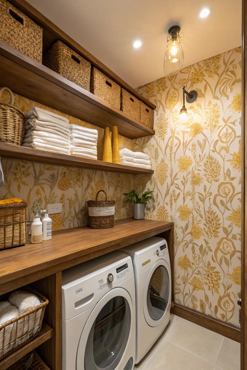 Warm hues evoke a welcoming and cozy ambiance.