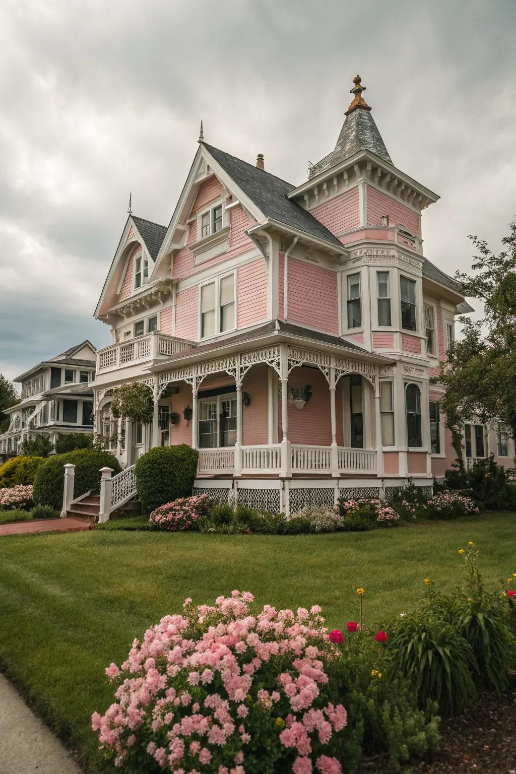 Soft shades add an element of whimsy to Victorian homes.