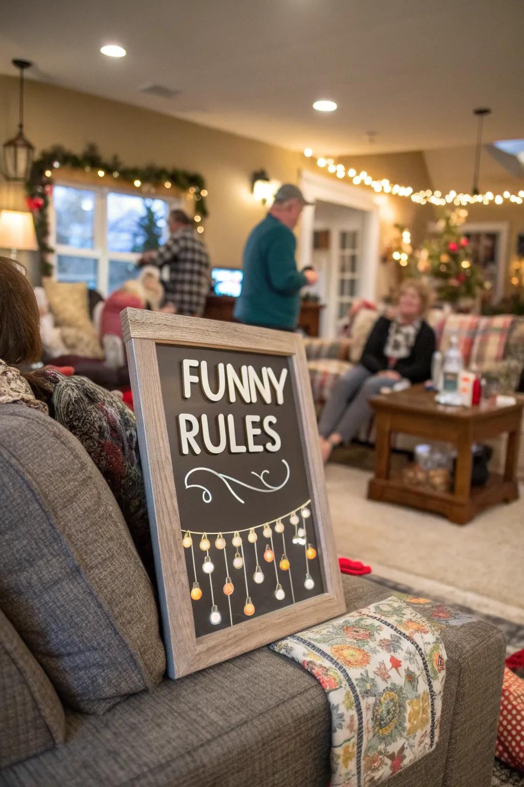 Humor in decor brings joy to any celebration.