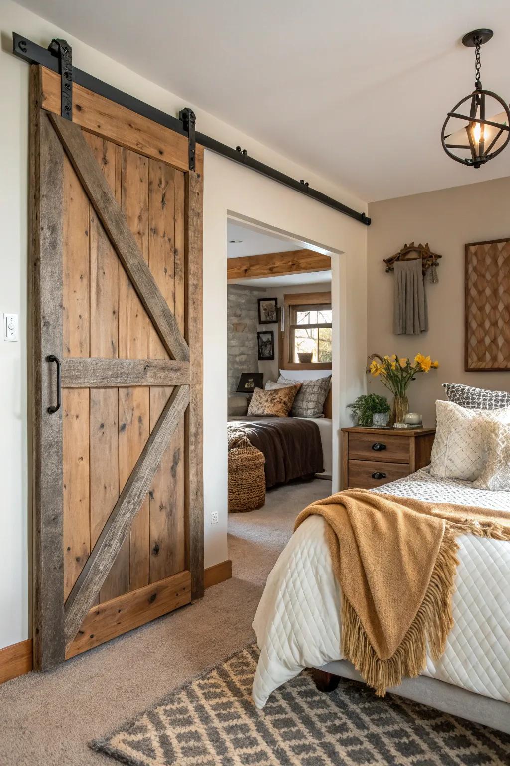 Stylish Modern Barn Door Designs for Bedrooms