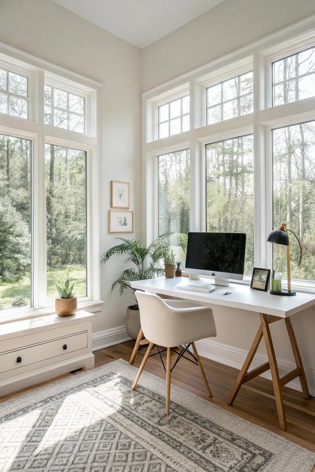 Using natural light integration makes the workspace brighter and more energetic.