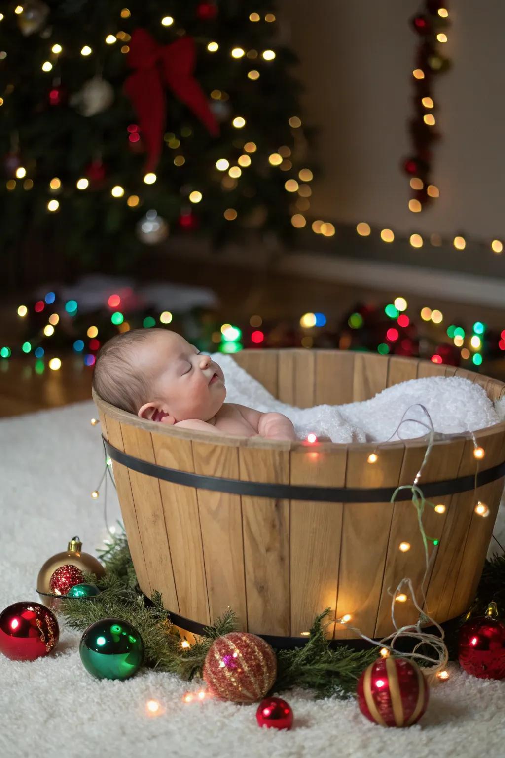 Adorable Baby Christmas Photography Ideas