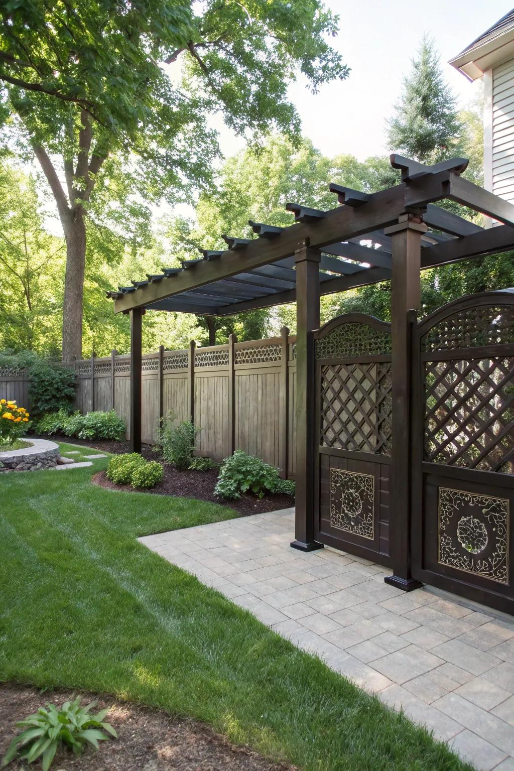 Inspiring Unique Pergola Privacy Designs