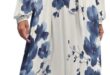 Pasdowx Casual Floral Print Long Dress How It Moves On You