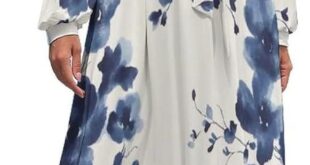 Pasdowx Casual Floral Print Long Dress How It Moves On You