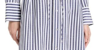 Vince Women Coast Stripe Shirt Dress For Your Daily Wear